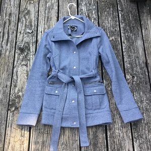 Military-Style Jacket with Belt